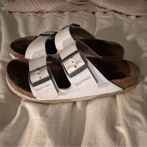 White Birkenstock Sandals